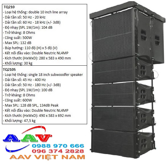 loa line array cho hội trường sân khấu